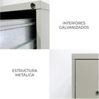 Archivero Metálico de 4 gavetas Oficio 14118 color Arena