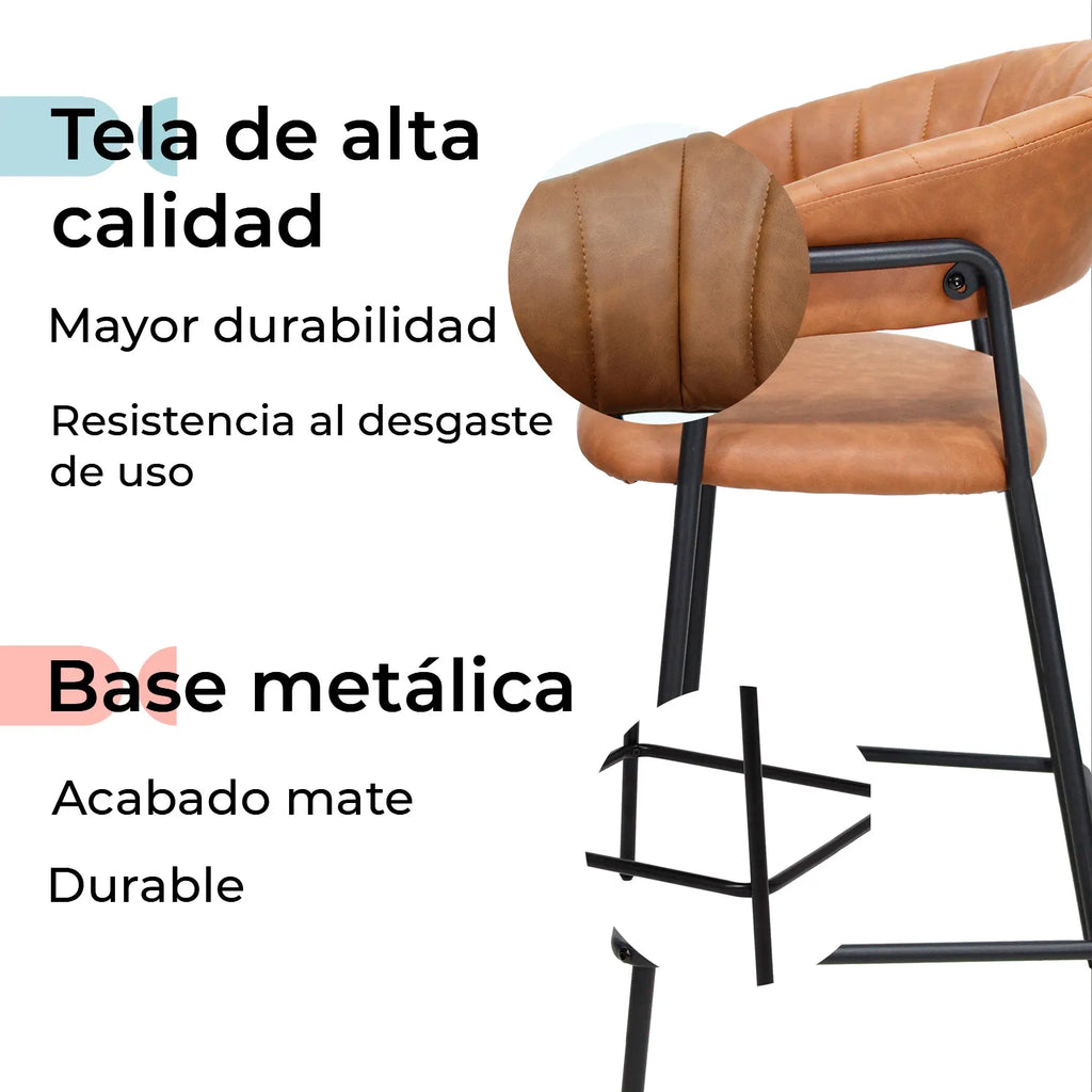 Set de 2 Bancos Caceres 65cm W29