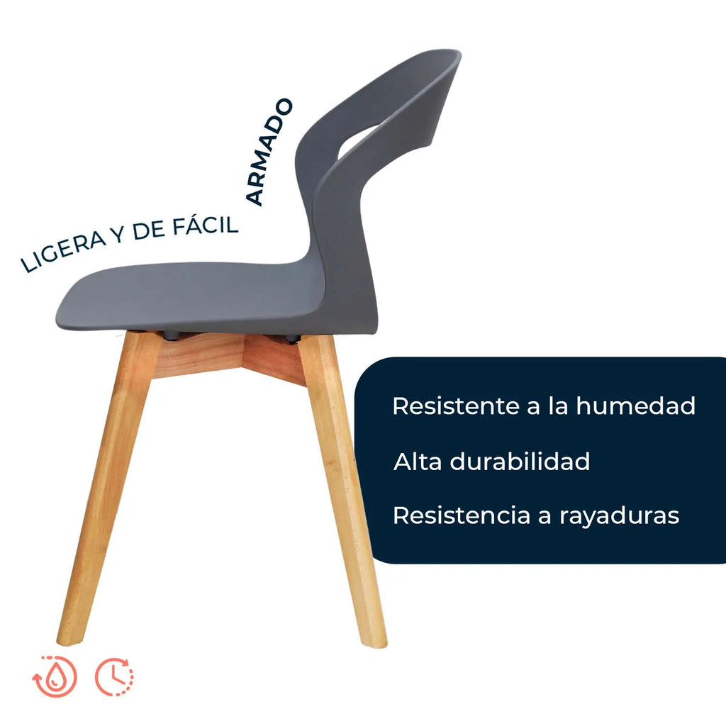 Set de 4 sillas Moura