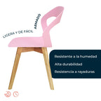 Comedor Mesa Cristal T5  + 4 Sillas Moura