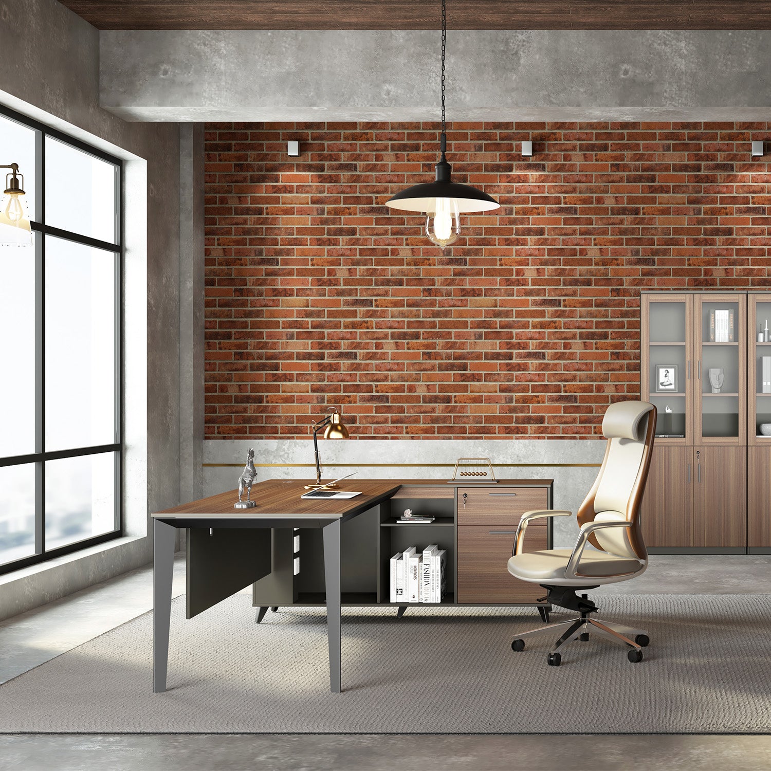 Escritorio ejecutivo Cracovia 160 Lateral