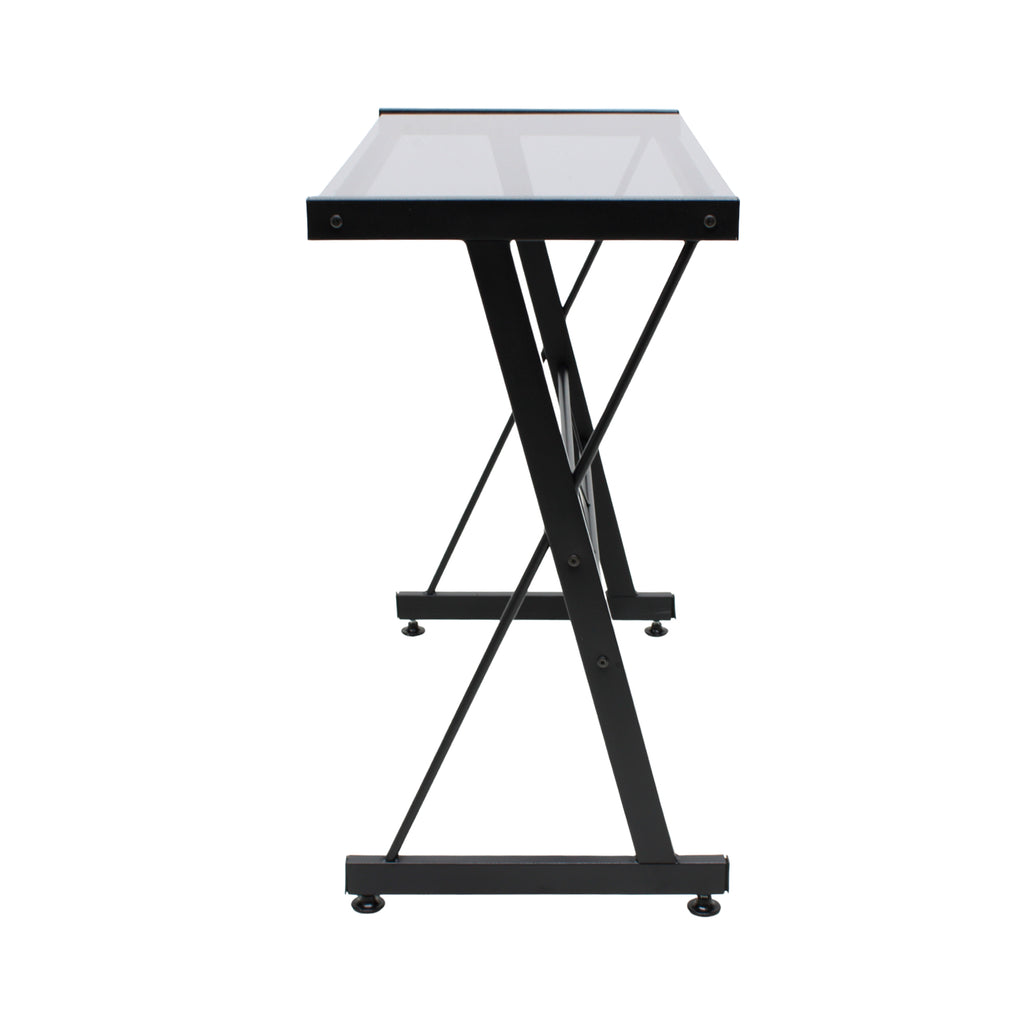 ESCRITORIO JM-907GN CRISTAL NEGRO