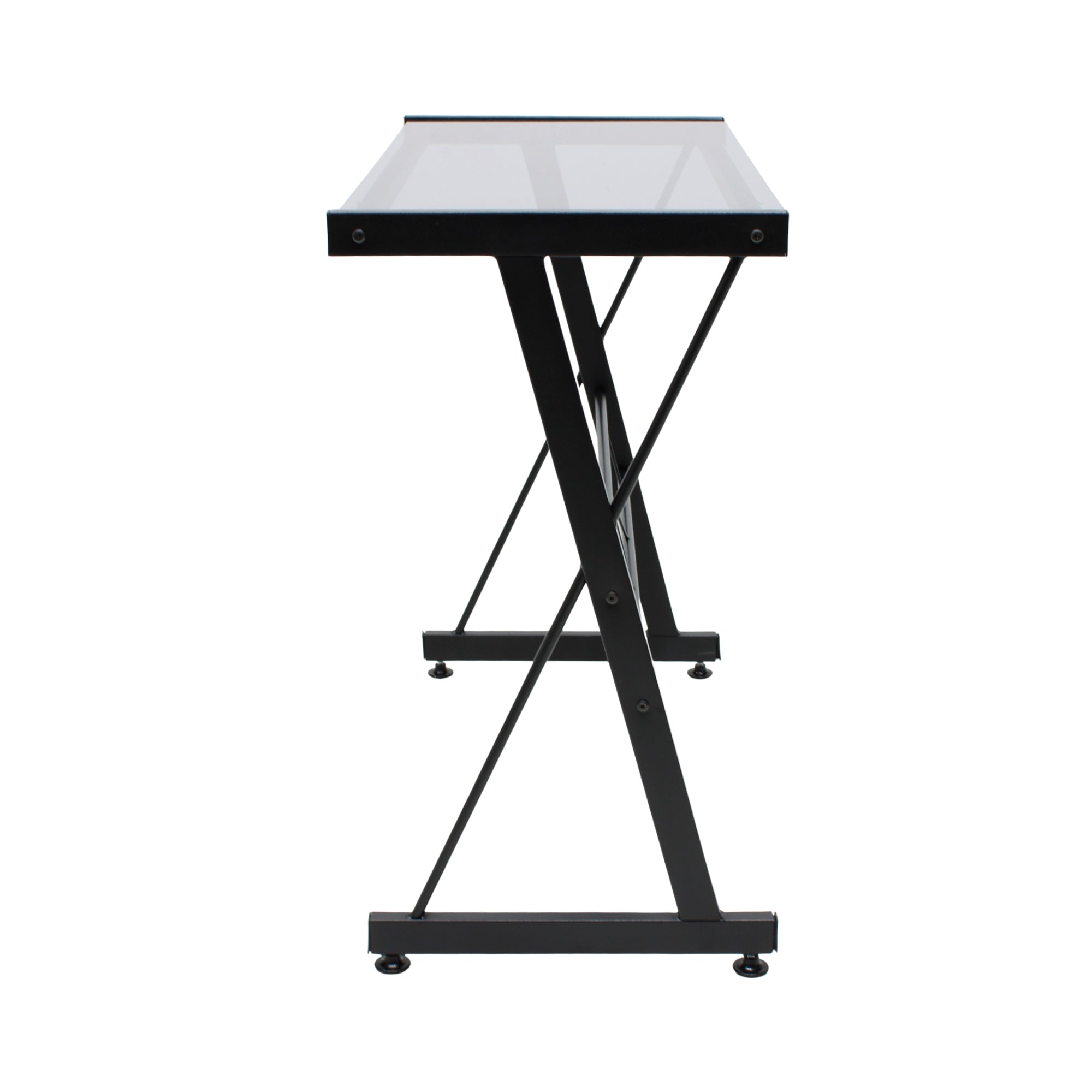 ESCRITORIO JM-907GN CRISTAL NEGRO