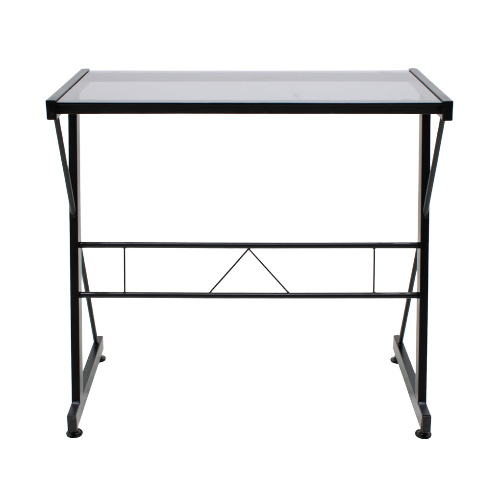 ESCRITORIO JM-907GN CRISTAL NEGRO