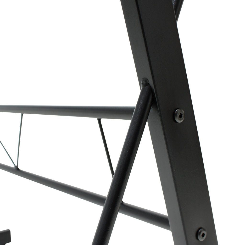 ESCRITORIO JM-909GN CRISTAL NEGRO