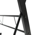 ESCRITORIO JM-909GN CRISTAL NEGRO