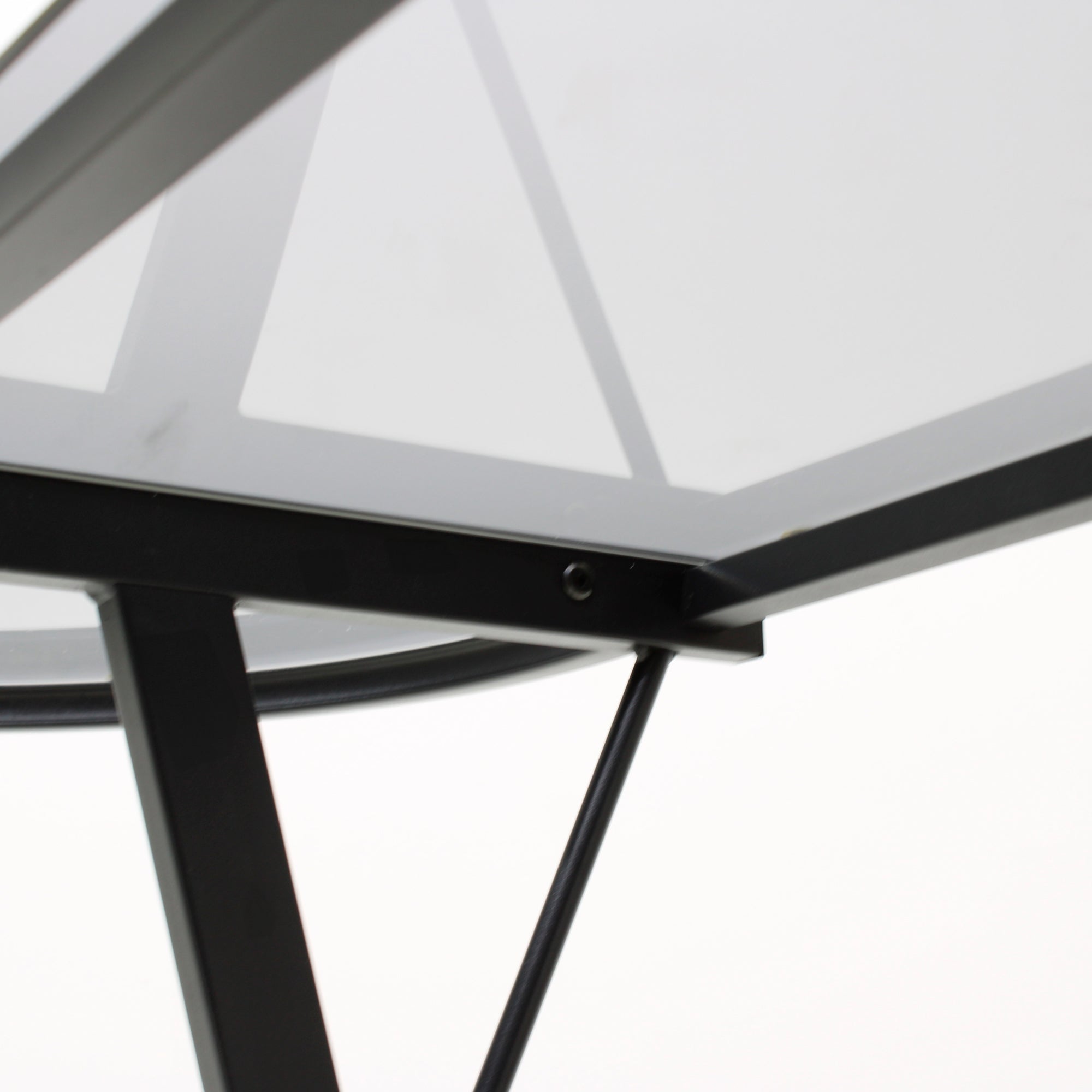 ESCRITORIO JM-909GN CRISTAL NEGRO