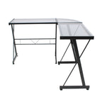 ESCRITORIO JM-909GN CRISTAL NEGRO