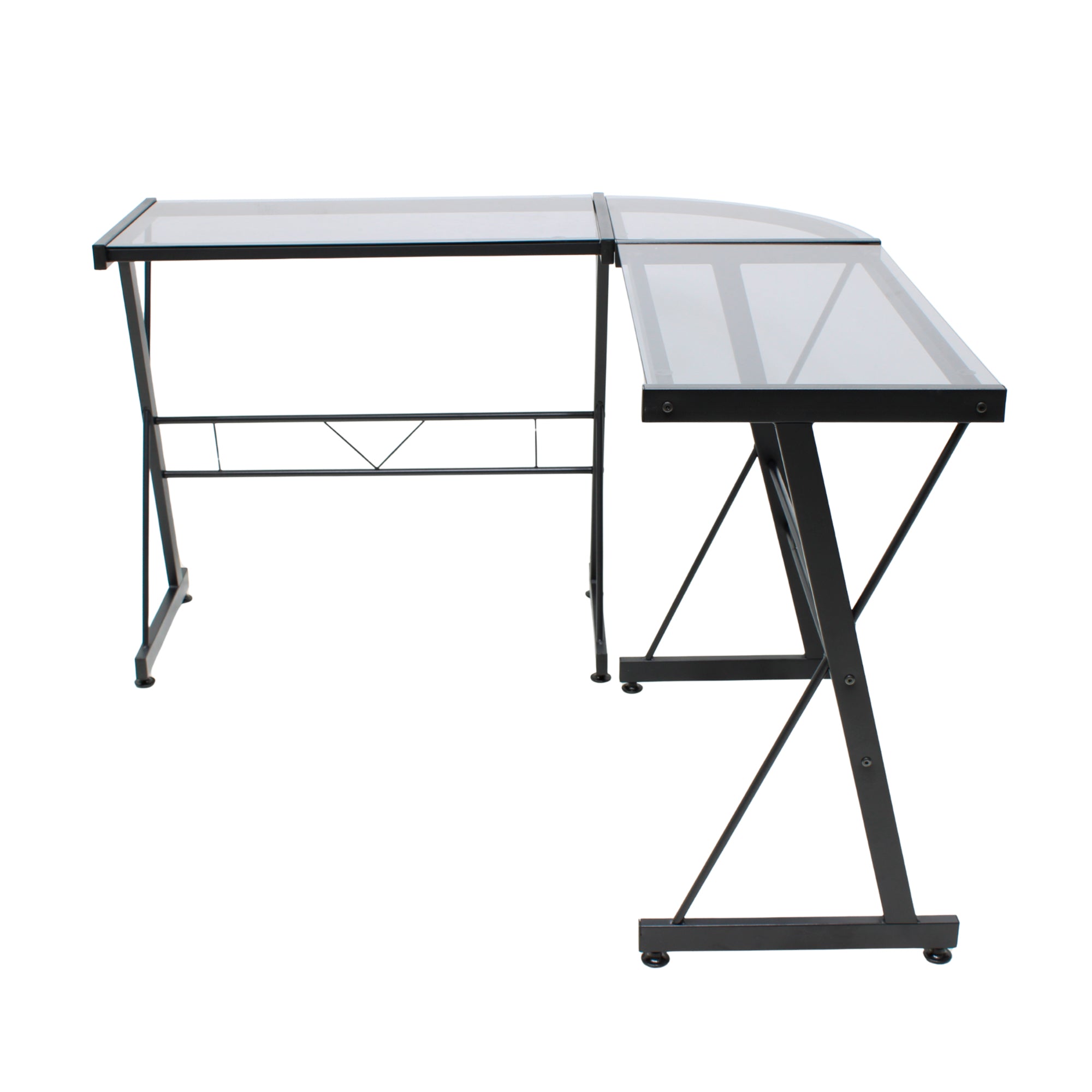 ESCRITORIO JM-909GN CRISTAL NEGRO