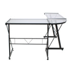 ESCRITORIO JM-909GN CRISTAL NEGRO