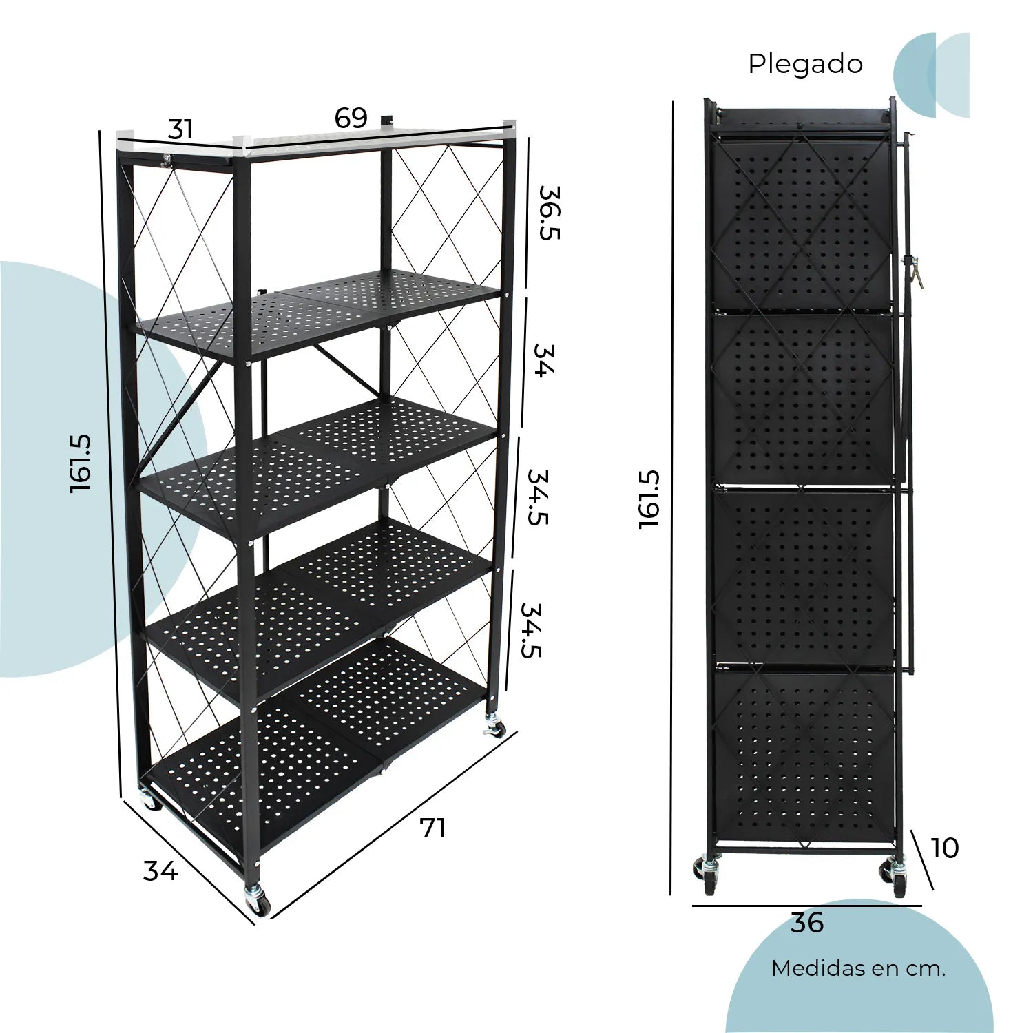 Estante plegable Tartu  1685 Alto