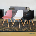 Set de 2 Sillas Frankfurt | Sillas Eames acojinadas para comedor