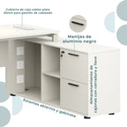 Escritorio ejecutivo Zadar 180 Lateral