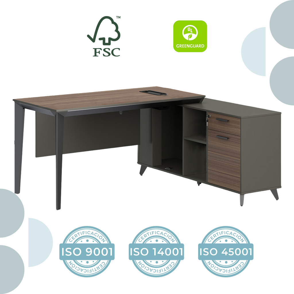 Escritorio ejecutivo Cracovia 180 Lateral