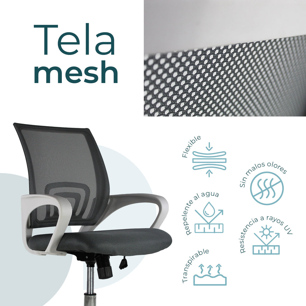 Silla Ejecutiva 107 Mesh Gris