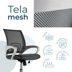 Silla Ejecutiva 107 Mesh Gris