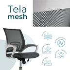 Silla Ejecutiva 107 Mesh Gris