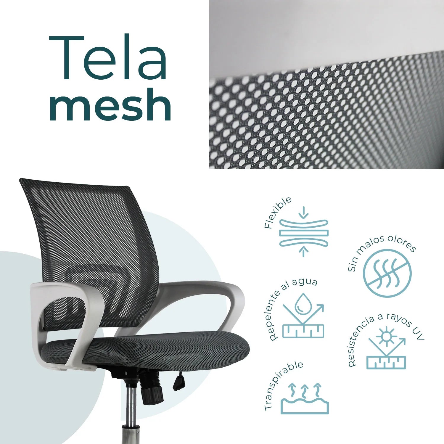Silla Ejecutiva 107 Mesh Gris