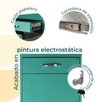 Archivero Metálico 2+1 gavetas Carta móvil 24421