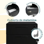 Archivero Melamina 2+1 gavetas Carta Zadar