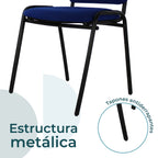 Set de 4 Sillas Fijas Tela 104Z