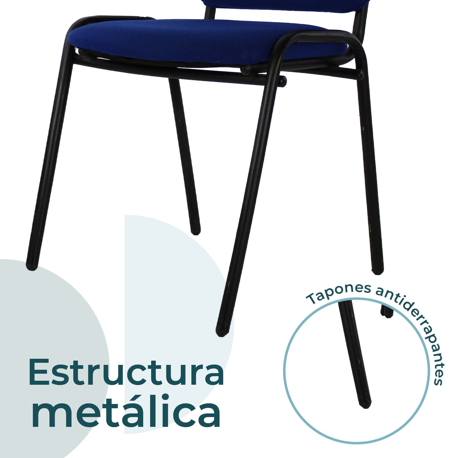 Set de 4 Sillas Fijas Tela 104Z