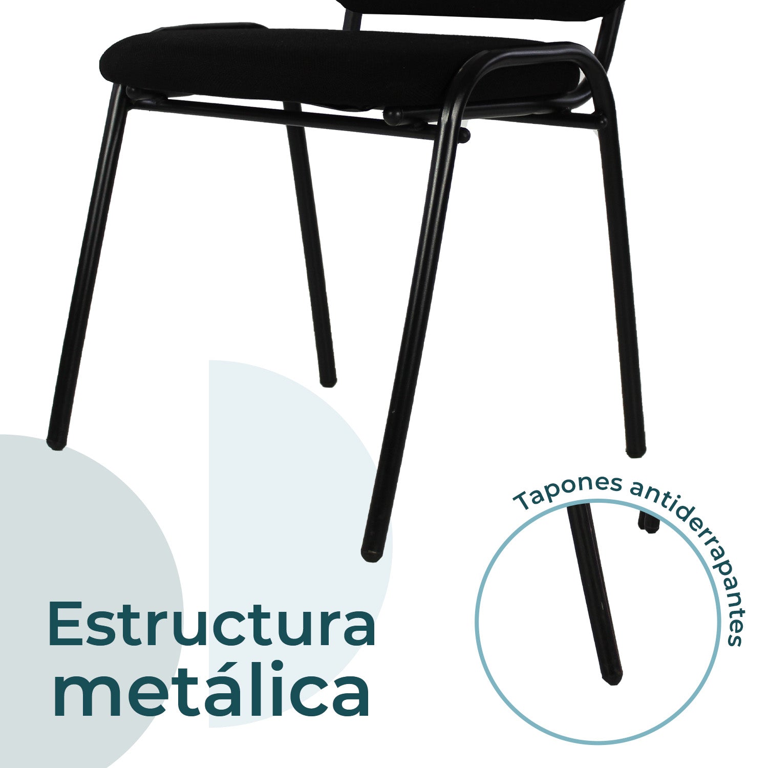 Set de 4 Sillas Fijas Tela 104Z