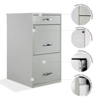 Archivero Metálico 2+1 gavetas Carta 18871  Blanco