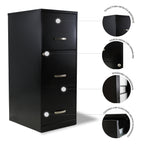 Archivero Metálico 3 gavetas Carta 17438 Negro