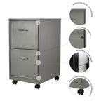 Archivero Metálico 2 gavetas Carta móvil 15478 Gris