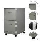 Archivero Metálico 2 gavetas Carta móvil 15478 Gris