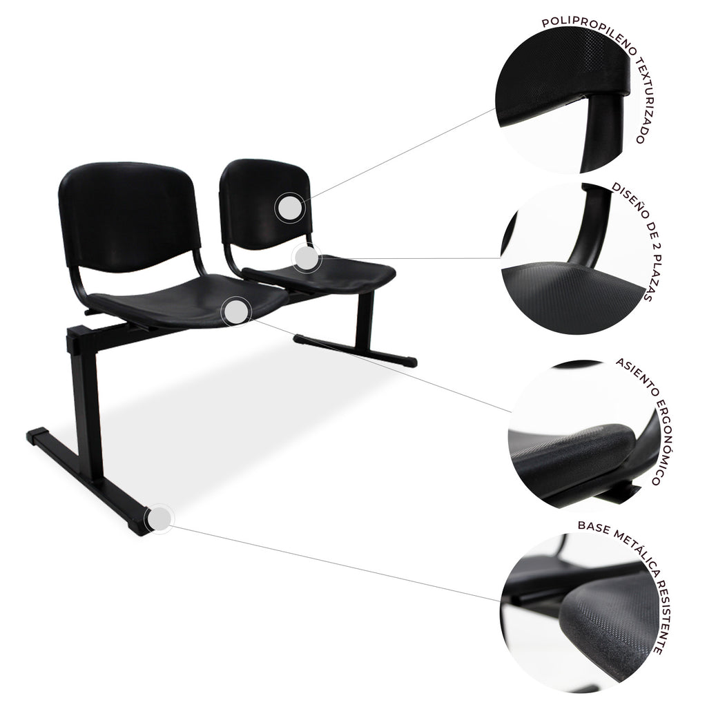 Banca de 2 Plazas modelo Iso Nova