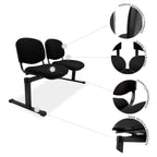 Banca de 2 Plazas tapizada de tela