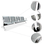 Banca De 4 Plazas Metálica