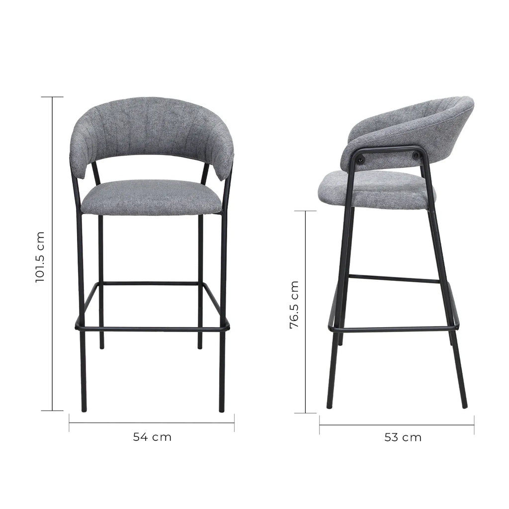 Set de 2 Bancos Caceres 75cm W29