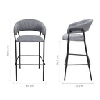 Set de 2 Bancos Caceres 75cm W29