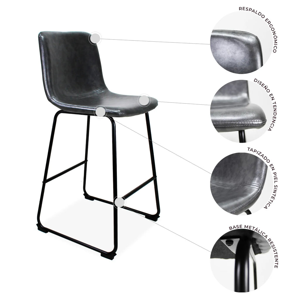 Set de 2 Bancos Phoenix  65cm