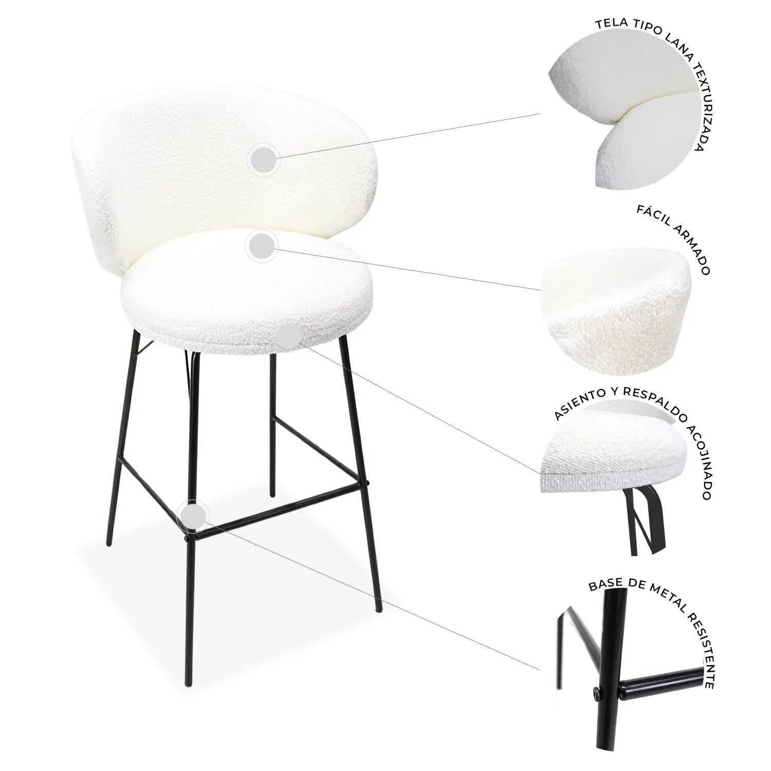 Set de 2 Bancos Tucson 9001