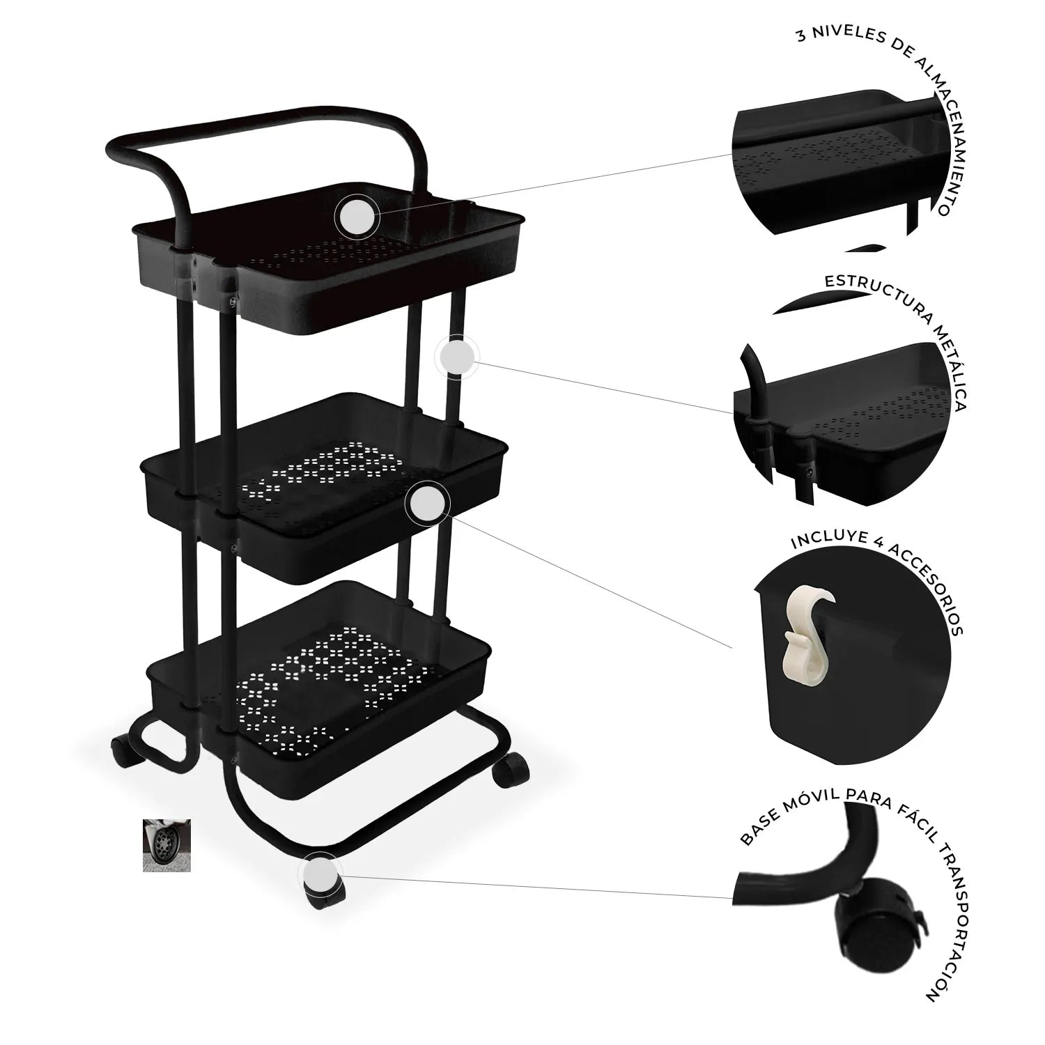 Carrito Organizador Hogar Trendy