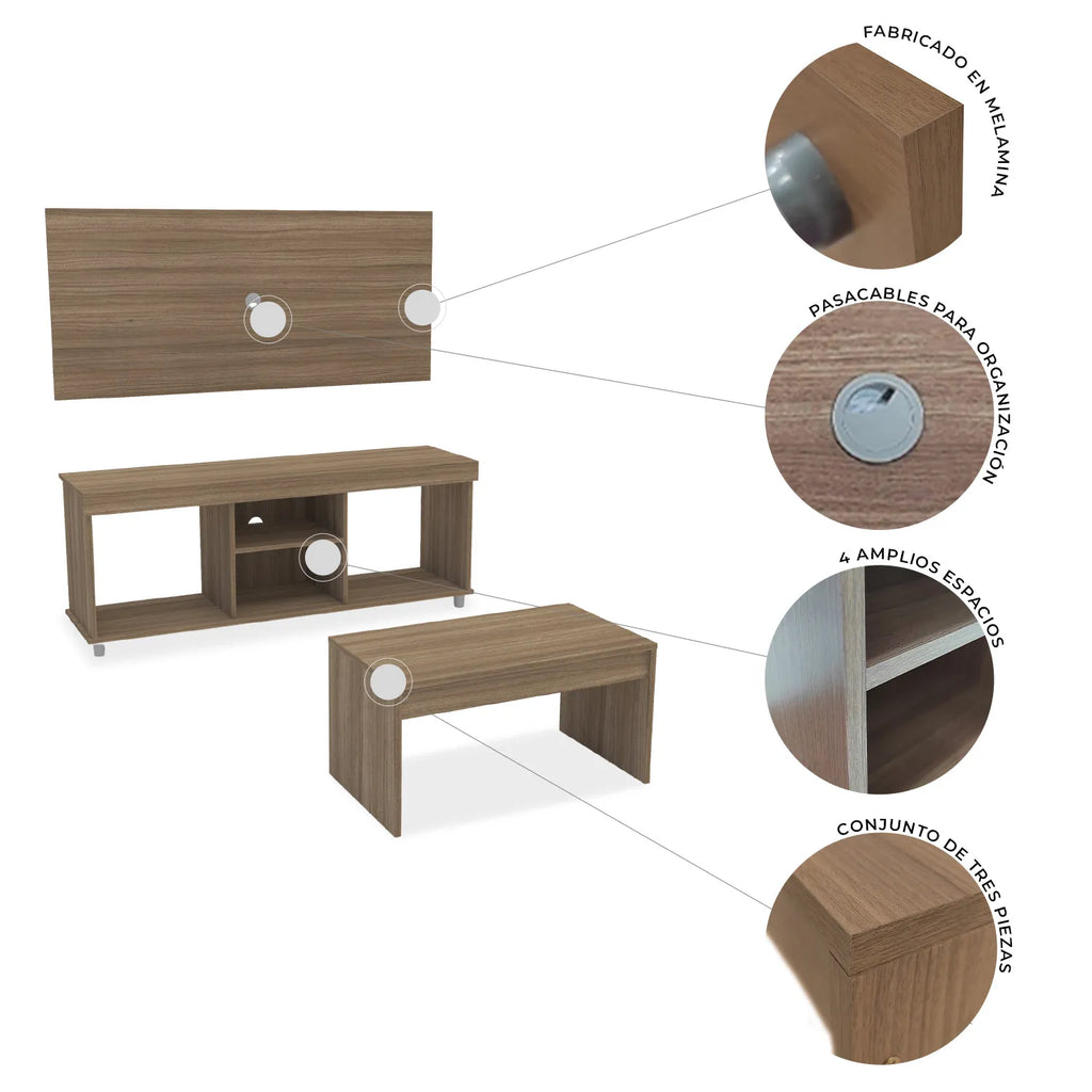 Mueble de Tv  / Mesa De Centro / Base Tv Turin