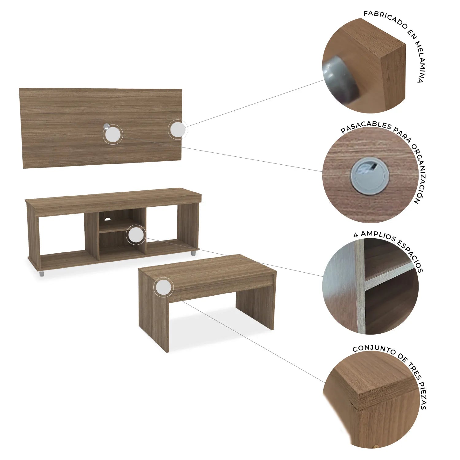 Mueble de Tv  / Mesa De Centro / Base Tv Turin