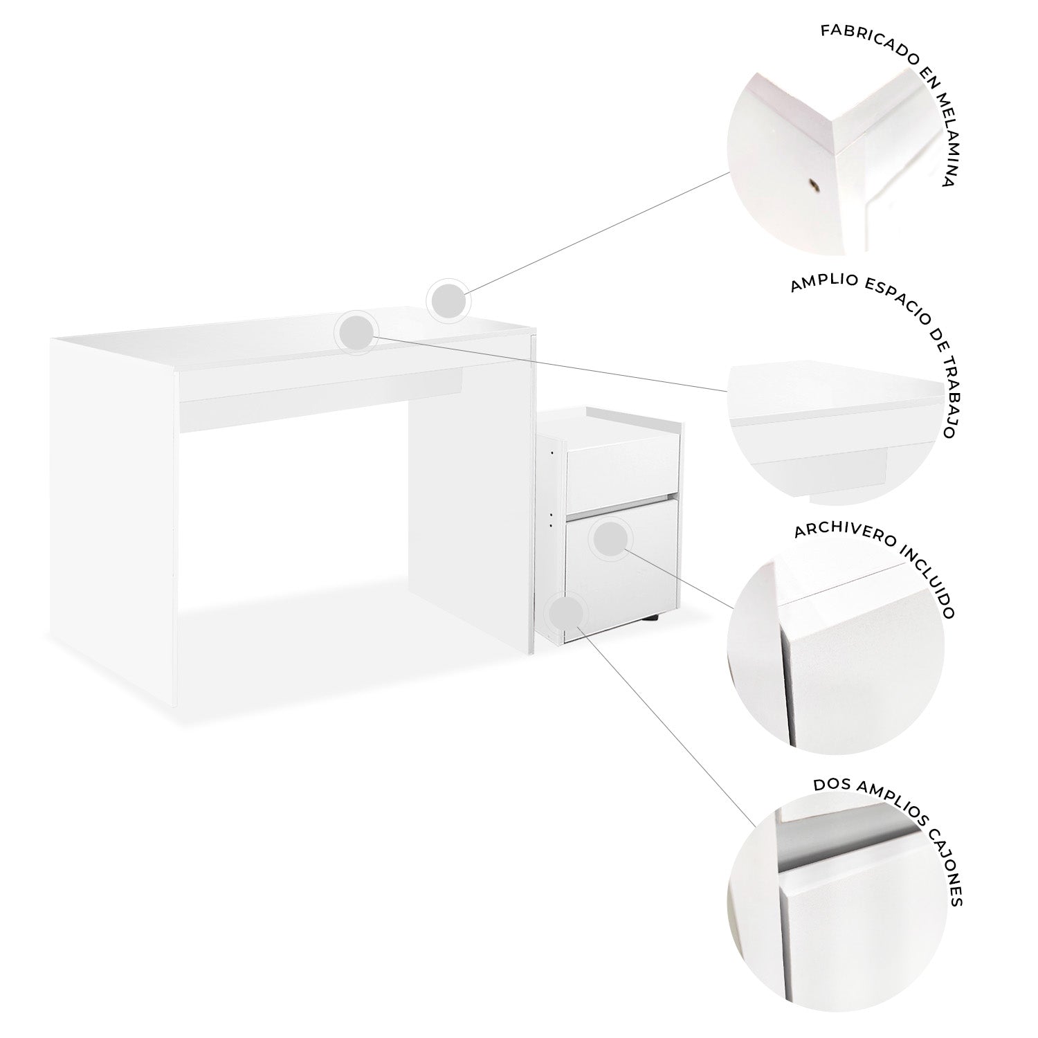 Escritorio con archivero Monterosso