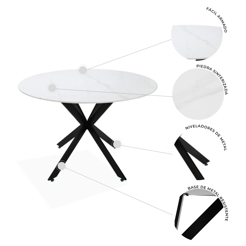 Mesa de Comedor Circular Alatri