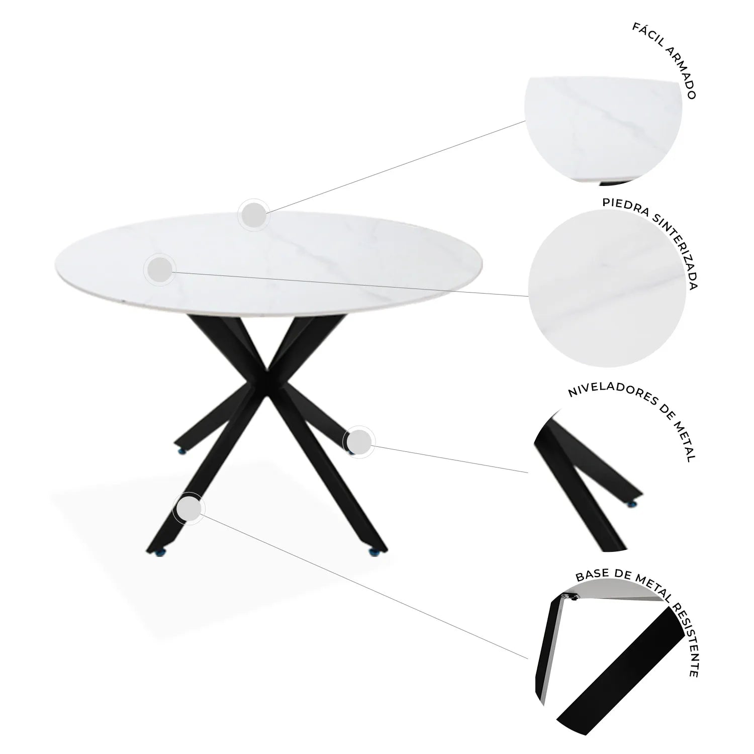 Mesa de Comedor Circular Alatri