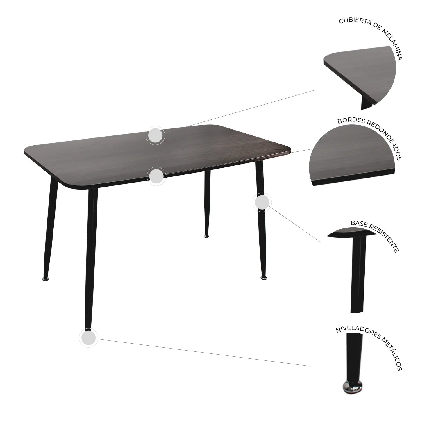 Mesa de Comedor Rectangular Murcia