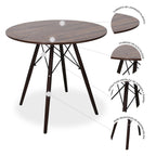 Comedor Mesa oslo 80 Nogal + 4 Sillas Oslo