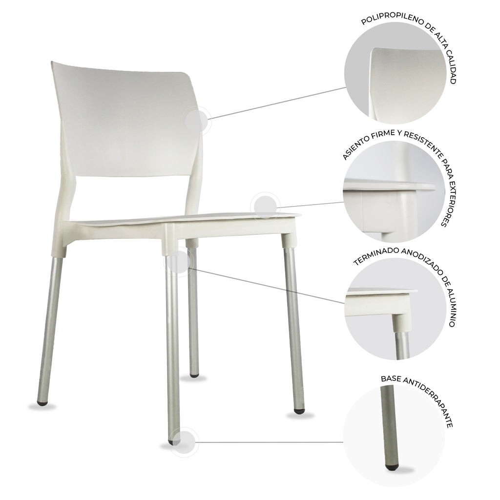 Set de 4 Silla Alesia