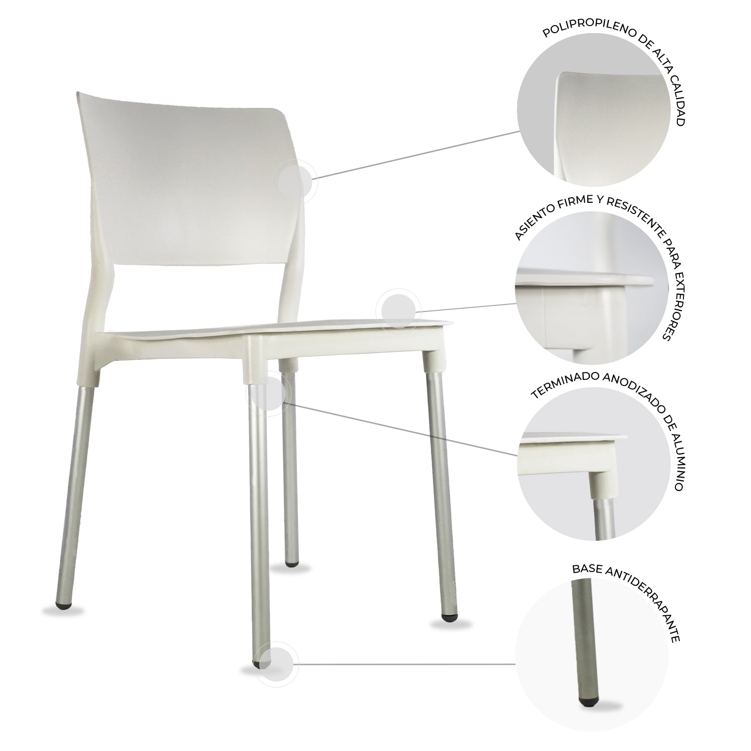 Set de 4 Silla Alesia