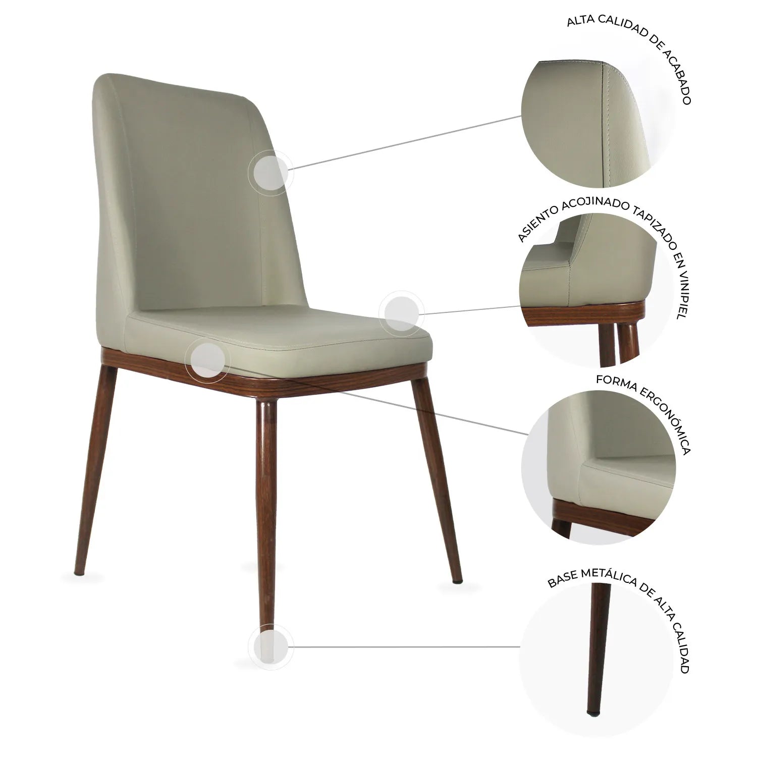 Set De 4 Sillas Bari