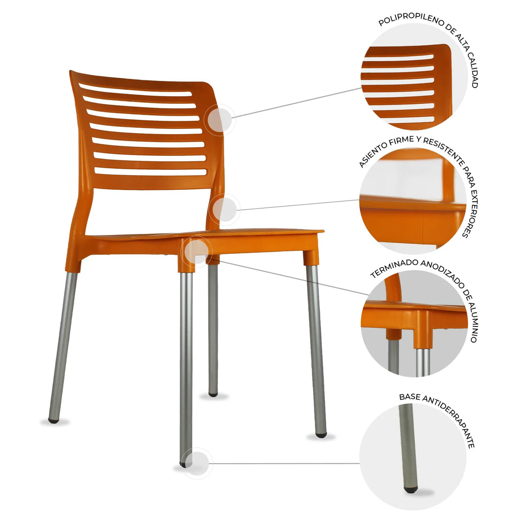 Set de 2 Sillas exterior Galeri